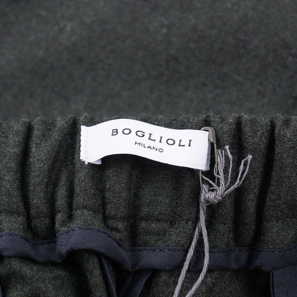 Boglioli Flannel Wool Drawstring Pants
