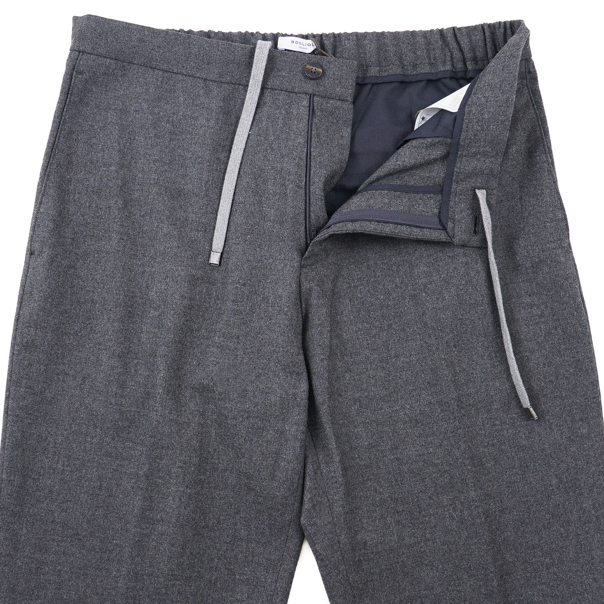 Boglioli Flannel Wool Drawstring Pants - Top Shelf Apparel
