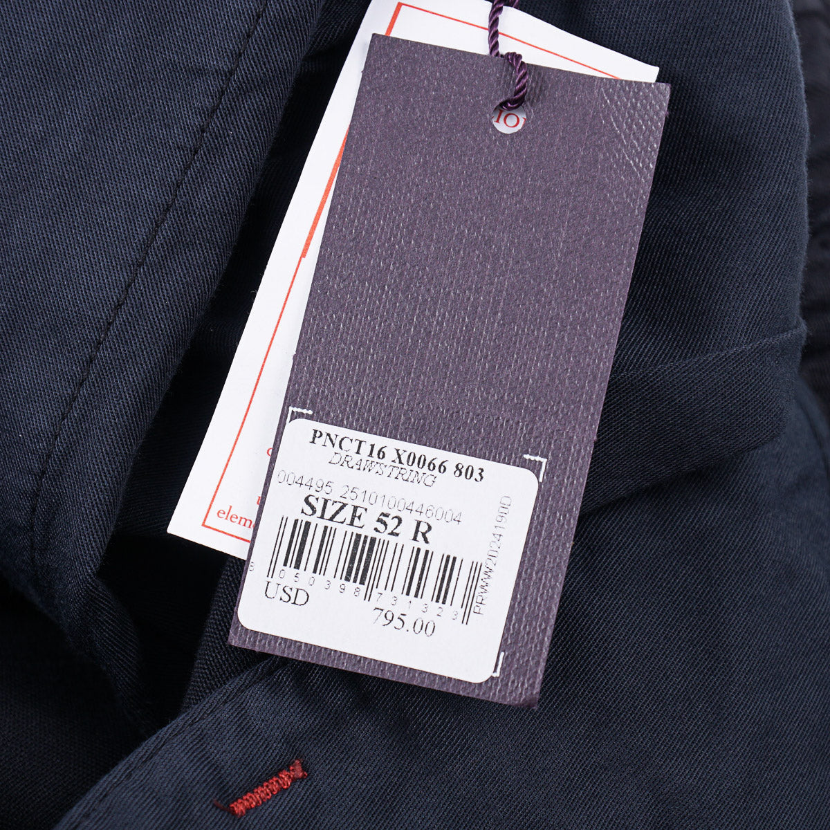 Isaia Cotton-Linen Drawstring Waist Pants