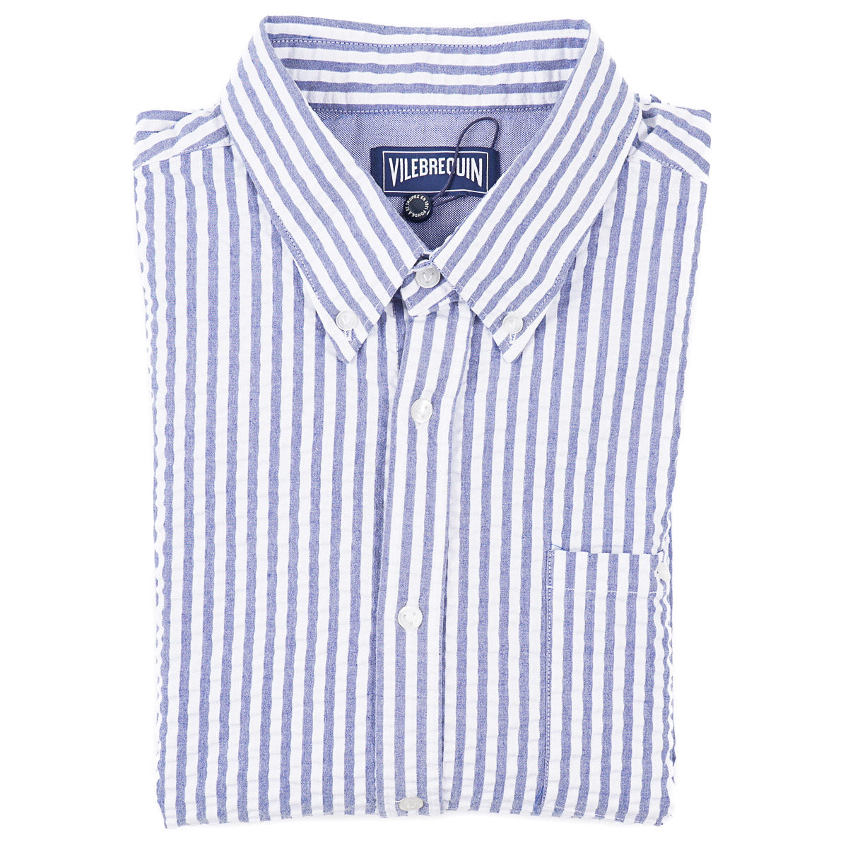 Vilebrequin Short-Sleeve Seersucker Shirt