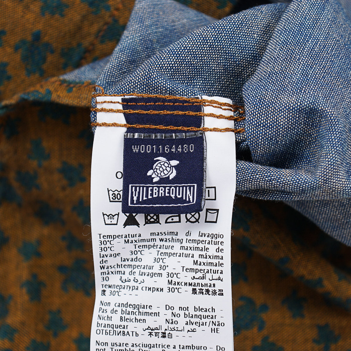 Vilebrequin Printed Chambray Snap-Front Shirt