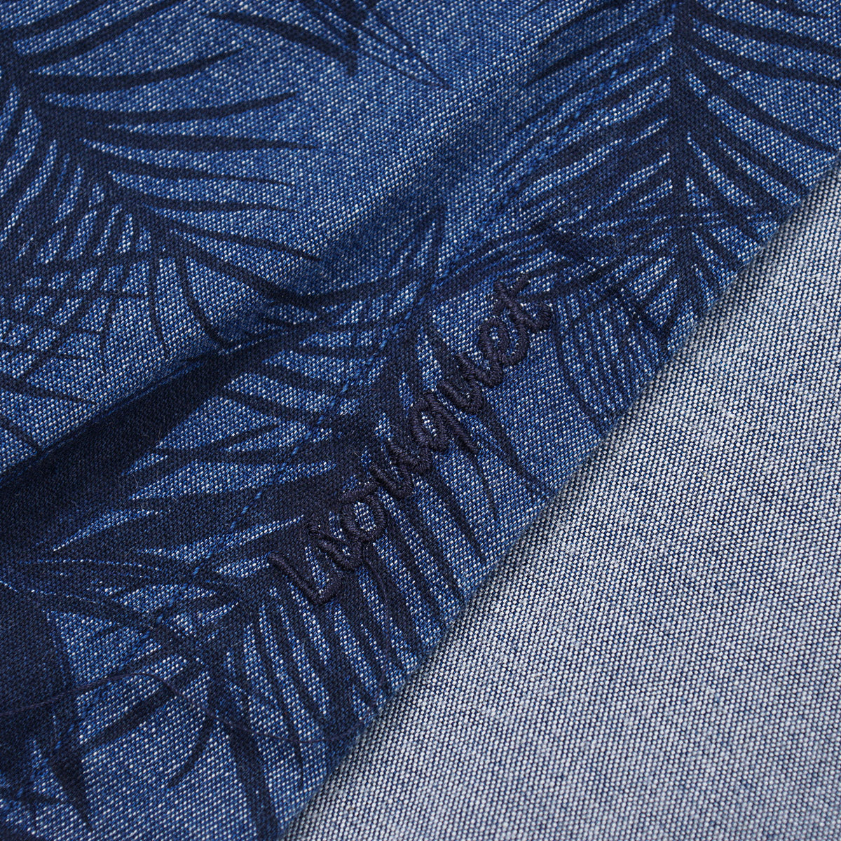 Vilebrequin Printed Chambray Snap-Front Shirt