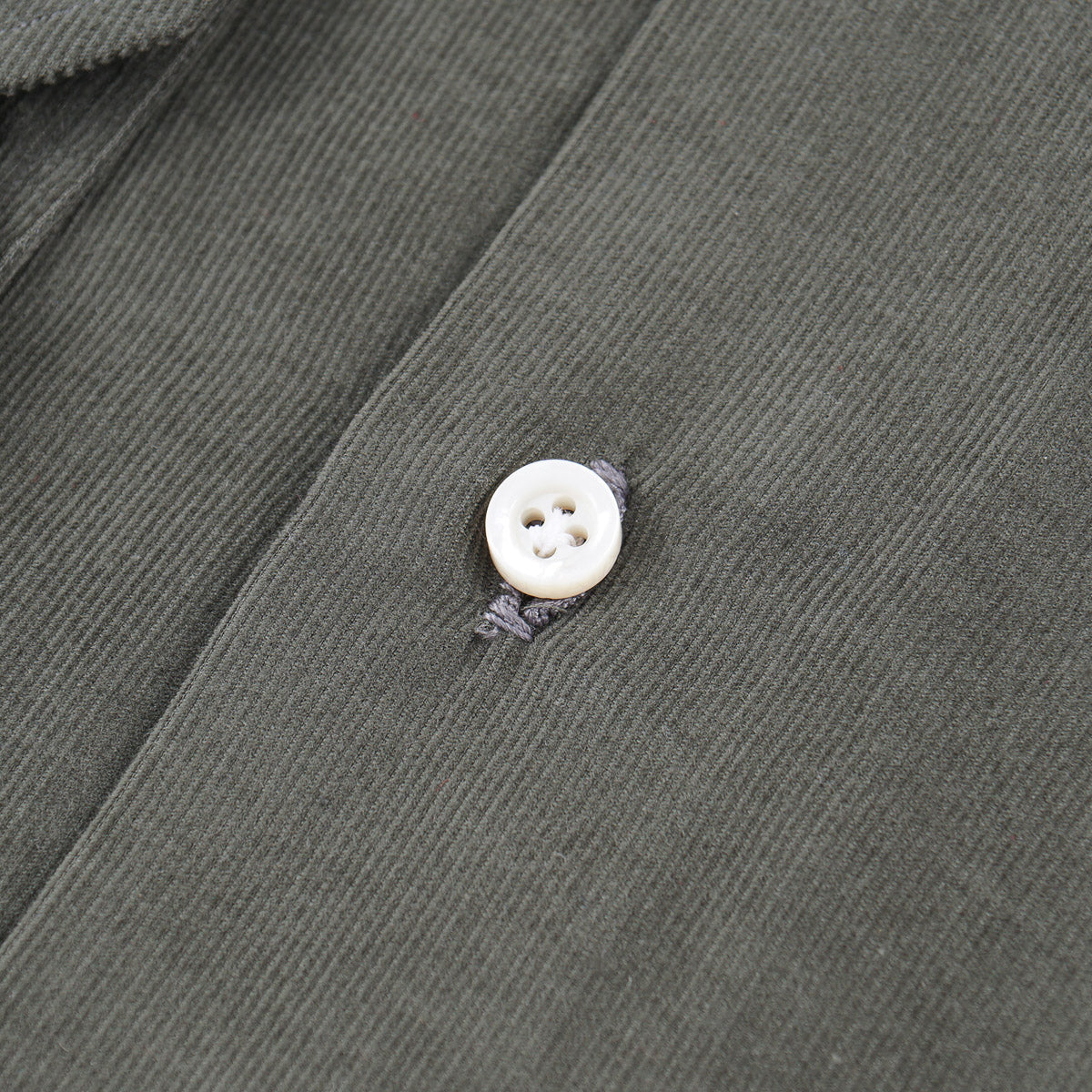 Isaia Micro Corduroy Cotton Shirt