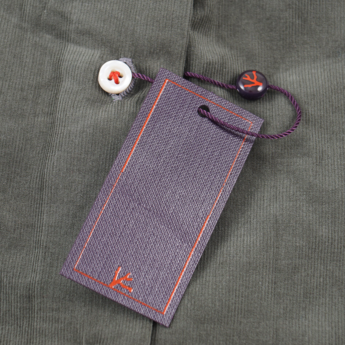 Isaia Micro Corduroy Cotton Shirt