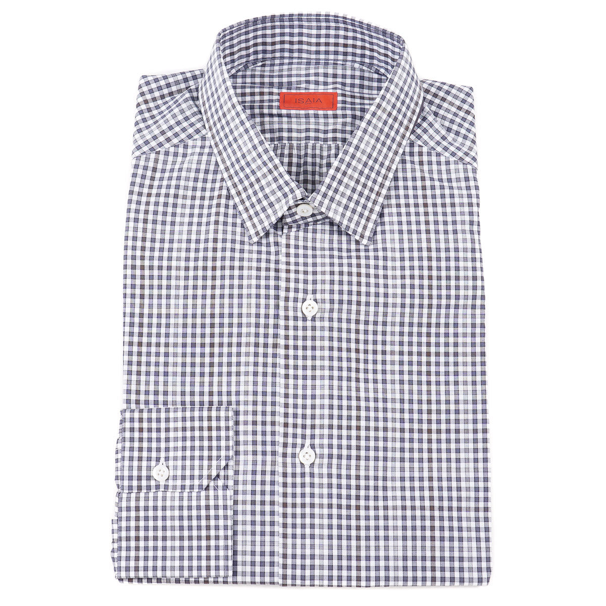 Isaia Tailored-Fit 'Mix' Cotton Shirt