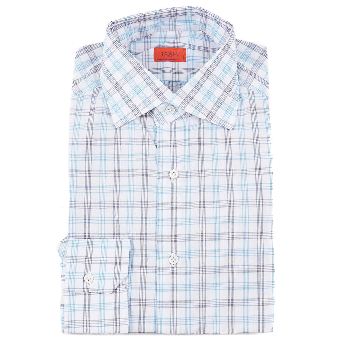 Isaia Tailored-Fit 'Mix' Cotton Shirt