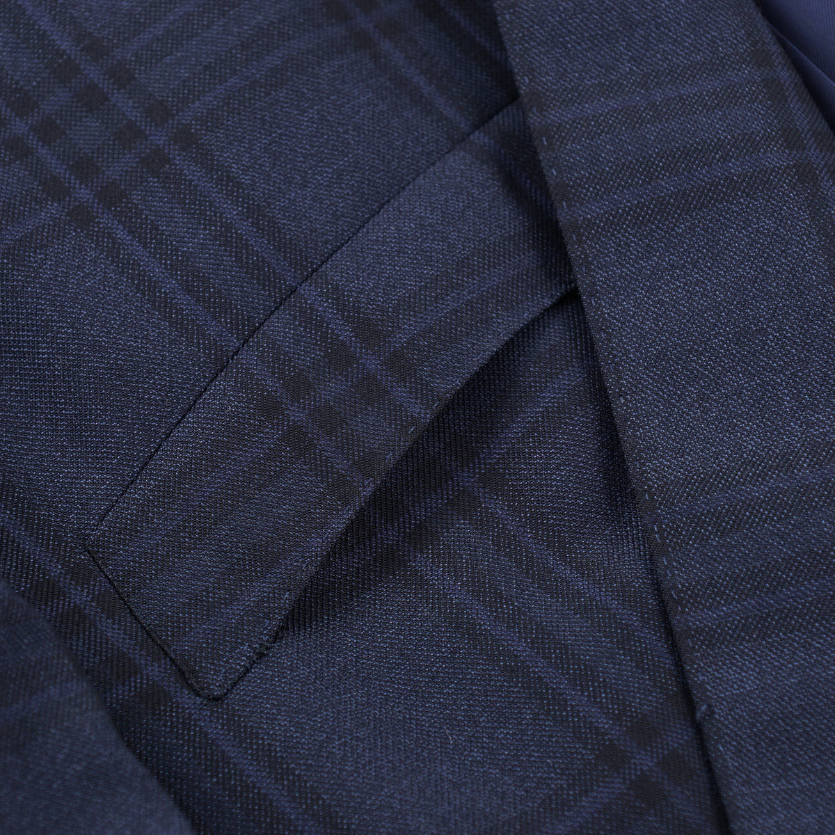 Isaia Dark Blue Check Wool Sport Coat - Top Shelf Apparel