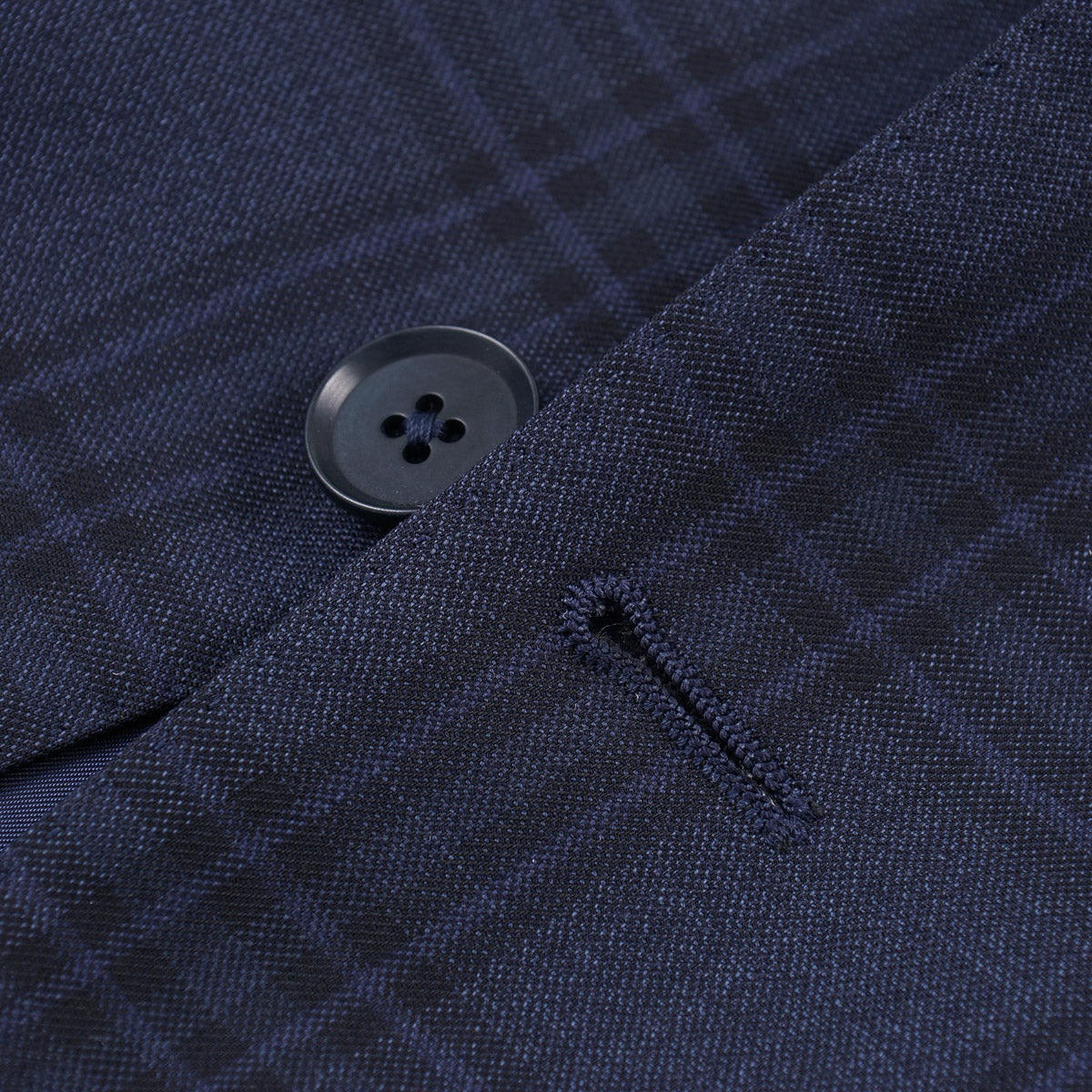 Isaia Dark Blue Check Wool Sport Coat - Top Shelf Apparel