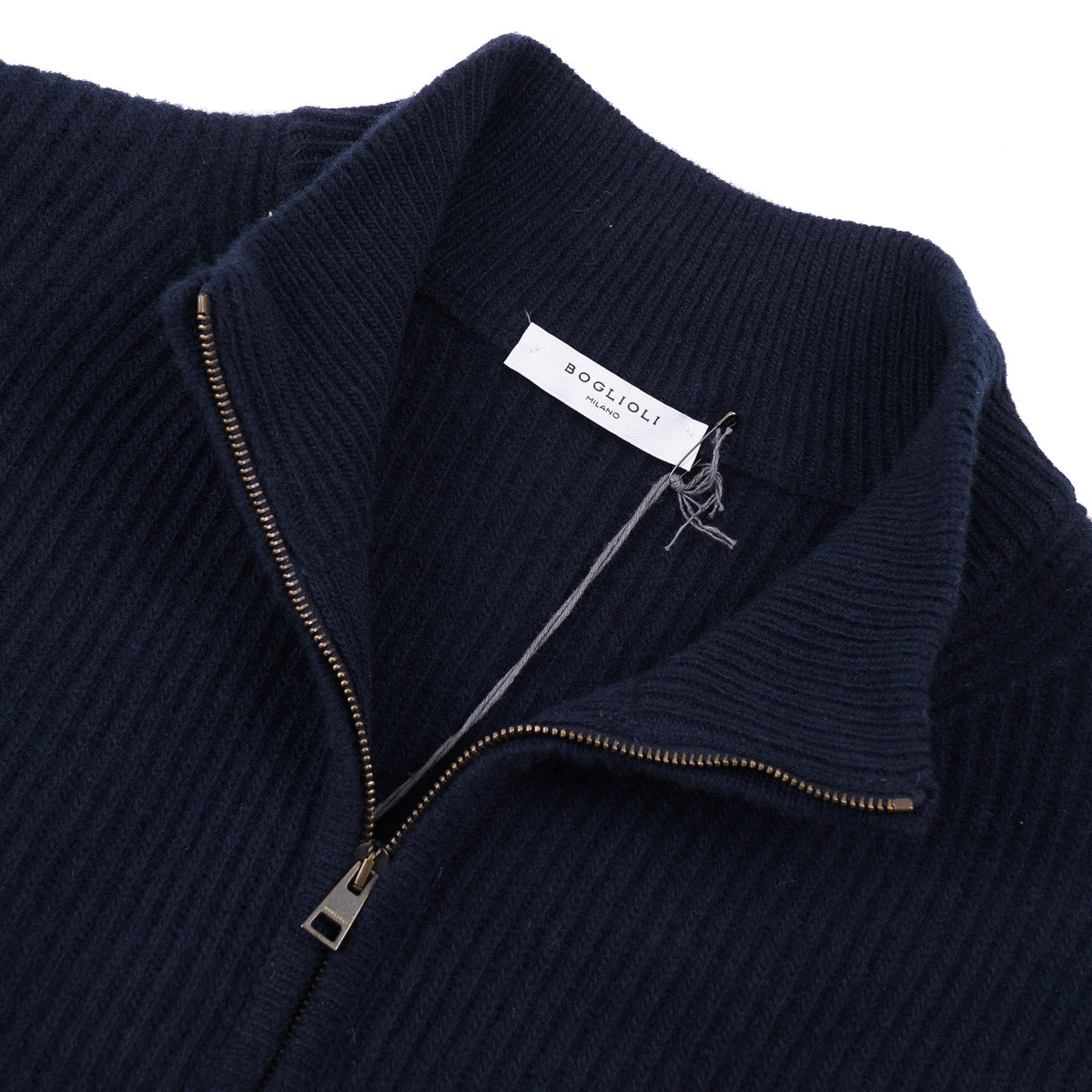 Boglioli Half Zip Wool-Cashmere Sweater - Top Shelf Apparel
