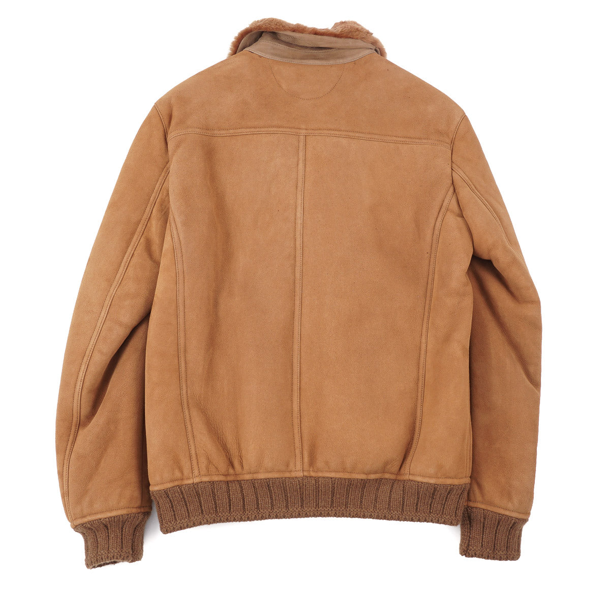 Kiton Plush Shearling-Lined Leather Jacket - Top Shelf Apparel