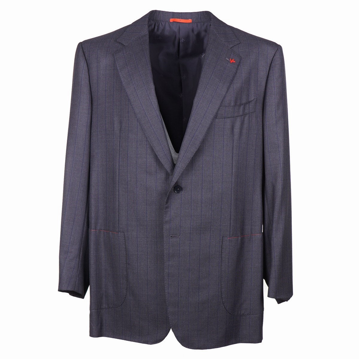Isaia Gray Stripe Super 160s Wool Suit - Top Shelf Apparel
