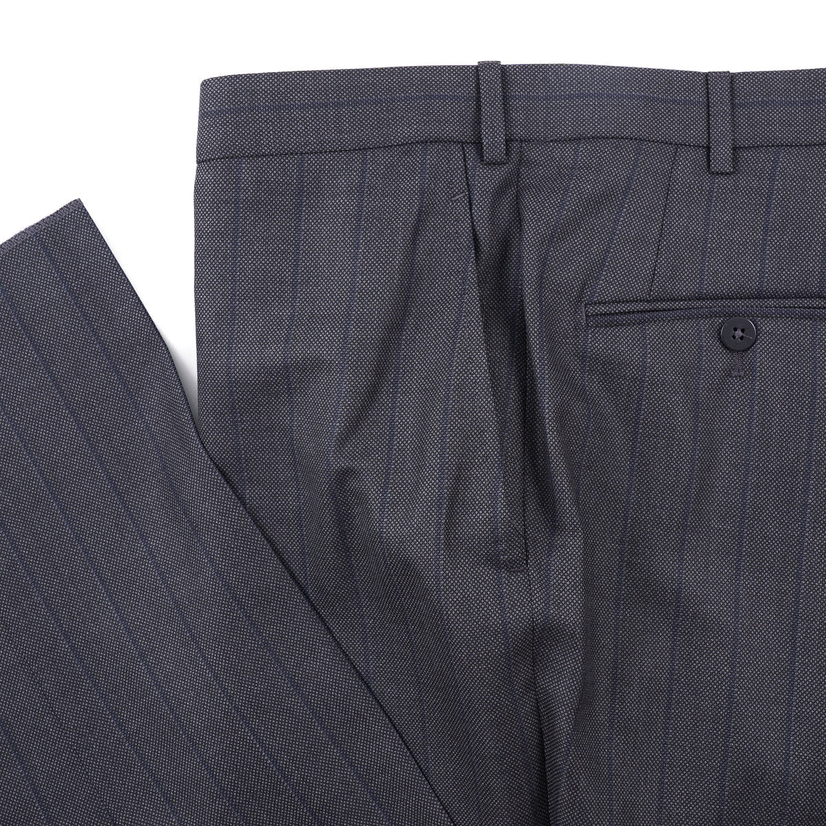 Isaia Gray Stripe Super 160s Wool Suit - Top Shelf Apparel
