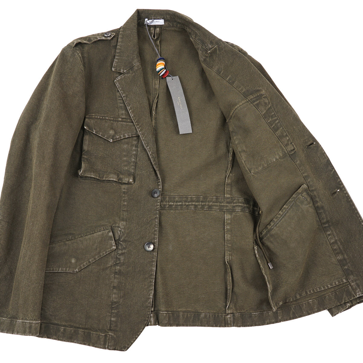 Boglioli Denim Cotton Field Blazer - Top Shelf Apparel