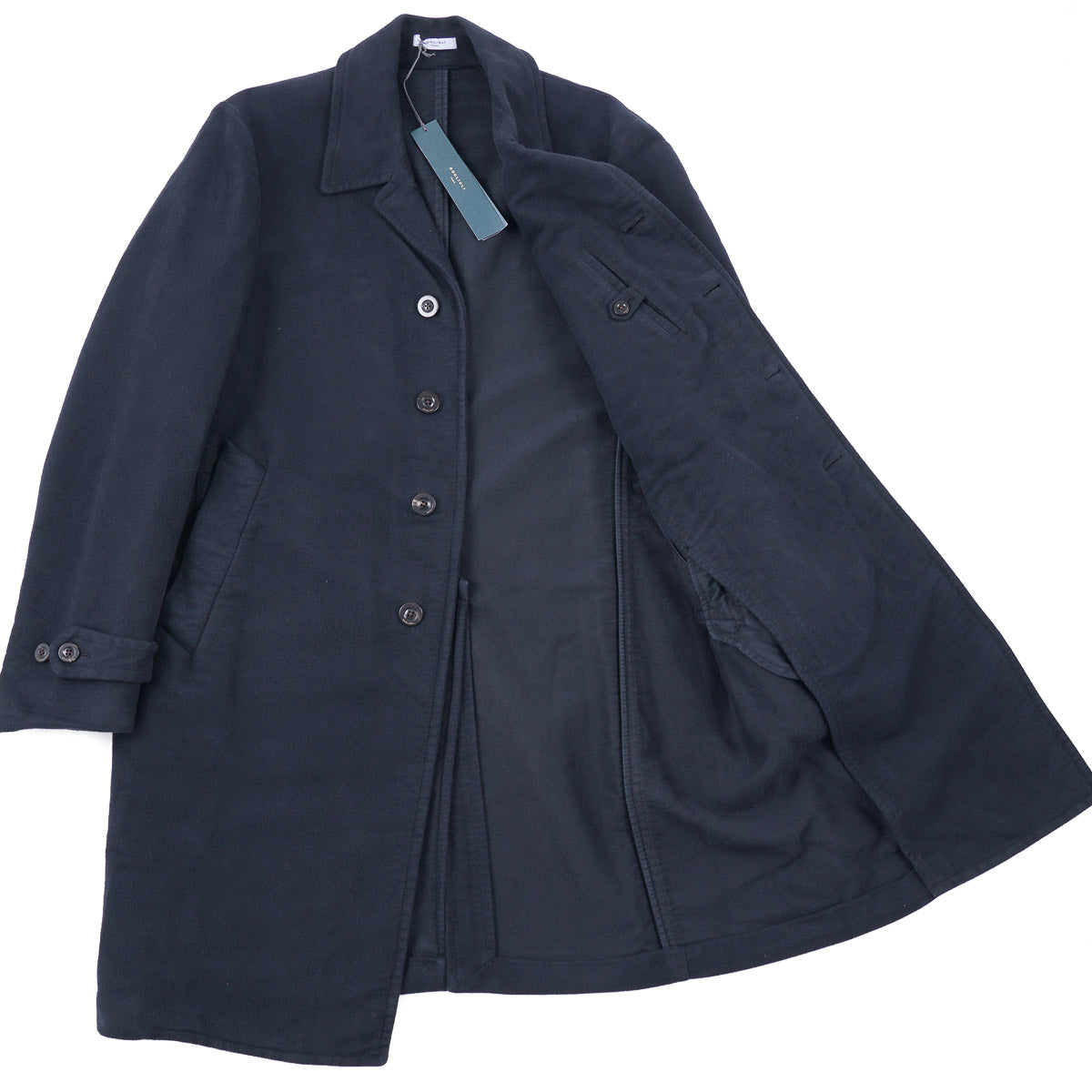 Boglioli Brushed Moleskin Cotton Overcoat - Top Shelf Apparel