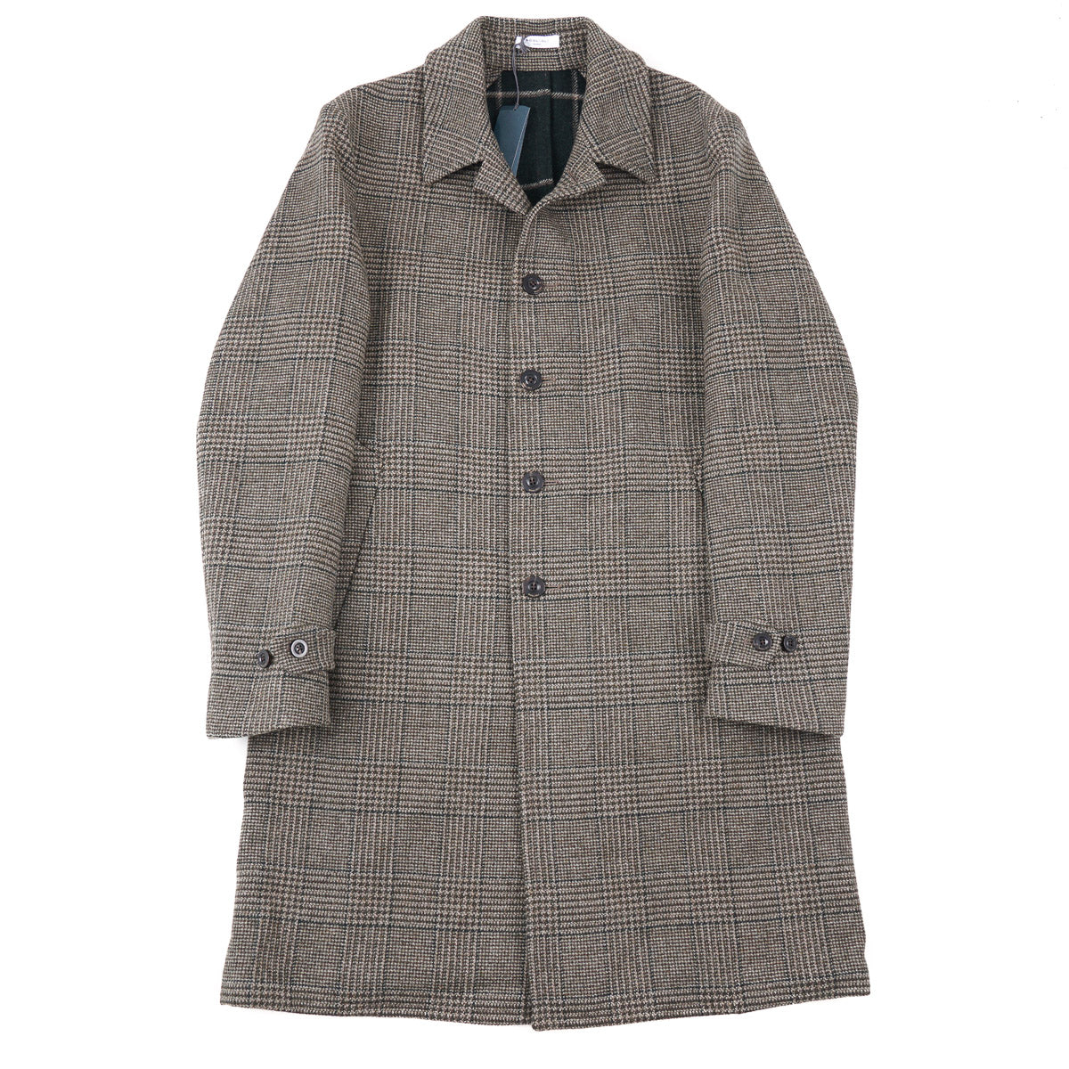 Boglioli Plaid Brushed Wool Overcoat - Top Shelf Apparel