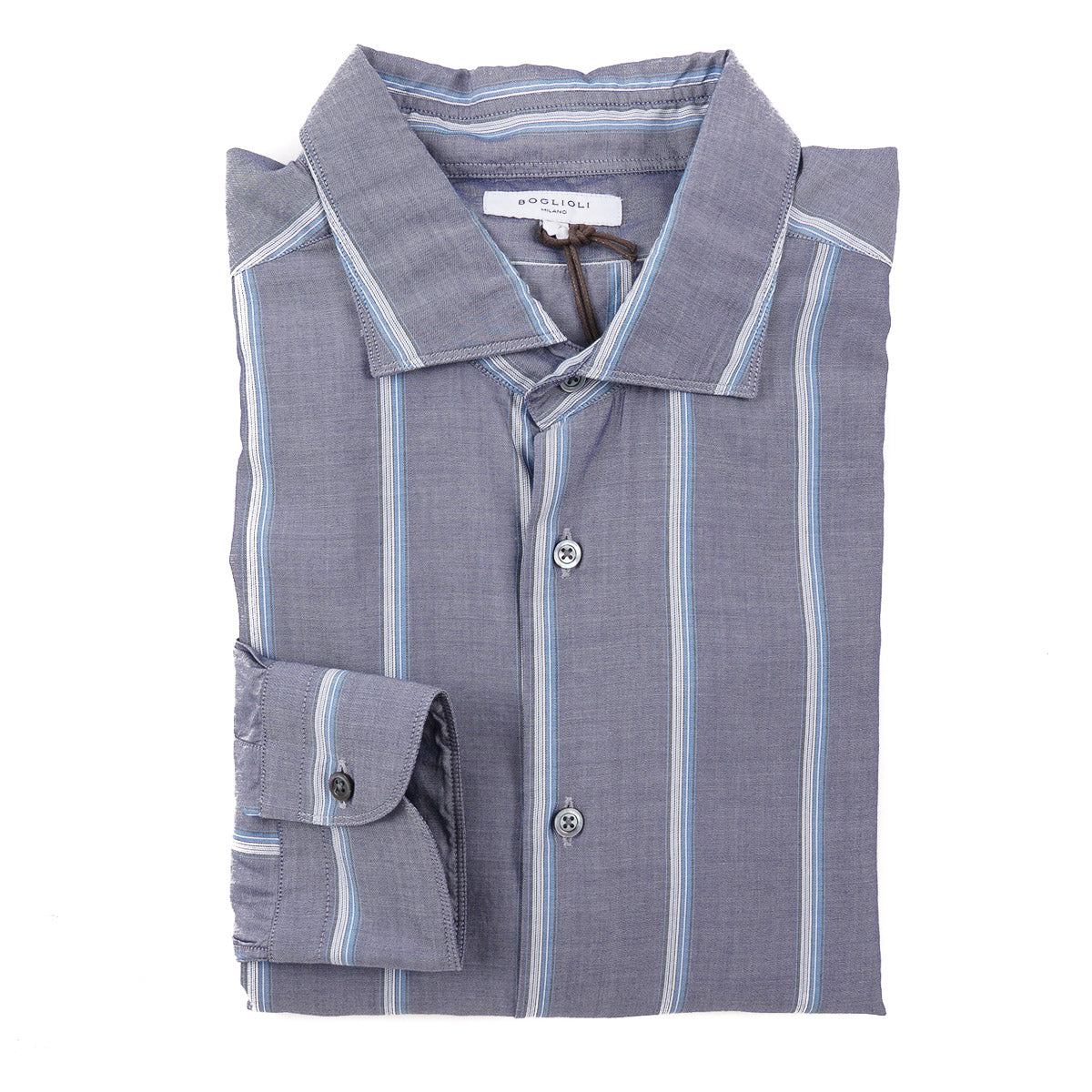 Boglioli Slim-Fit Striped Dress Shirt - Top Shelf Apparel