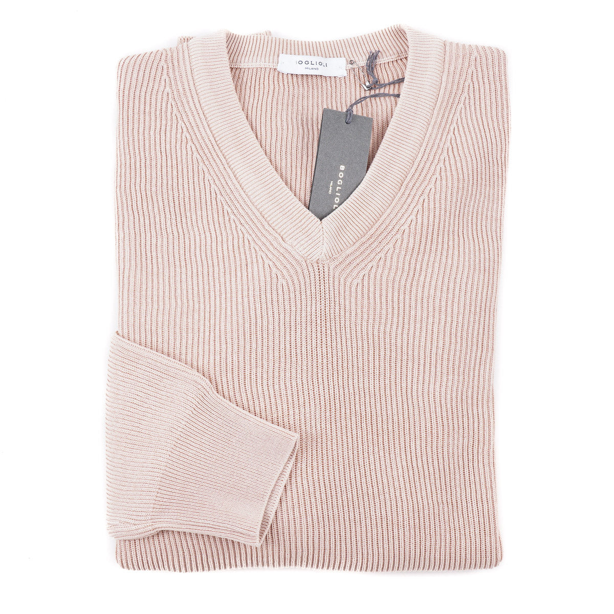 Boglioli Rib-Knit Cotton Sweater - Top Shelf Apparel