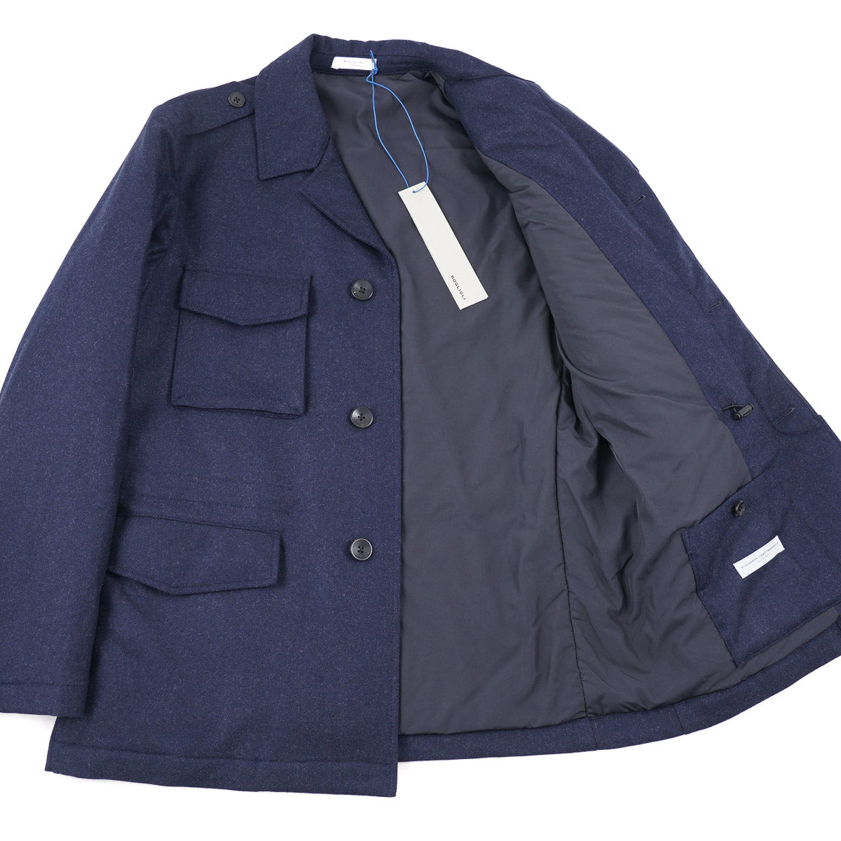 Boglioli Padded Flannel Wool Field Jacket - Top Shelf Apparel