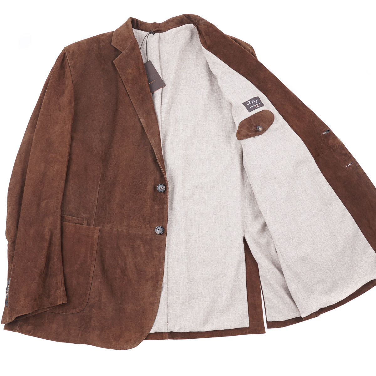 Rifugio Lambskin Suede Leather Blazer - Top Shelf Apparel