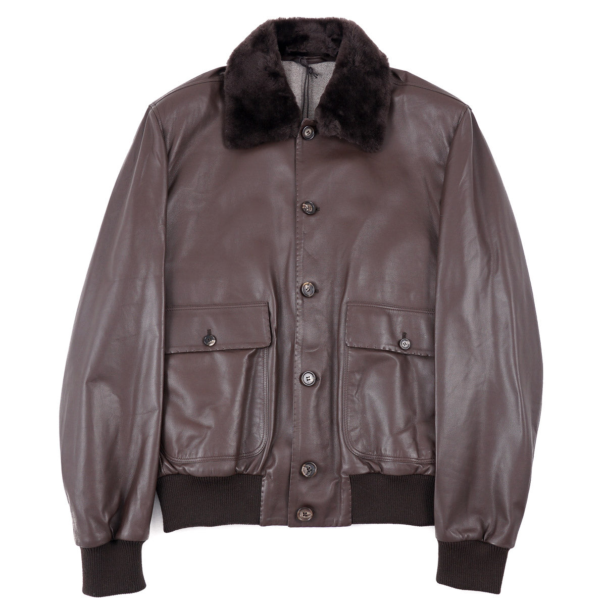 Rifugio Nappa Leather Jacket with Beaver Collar - Top Shelf Apparel