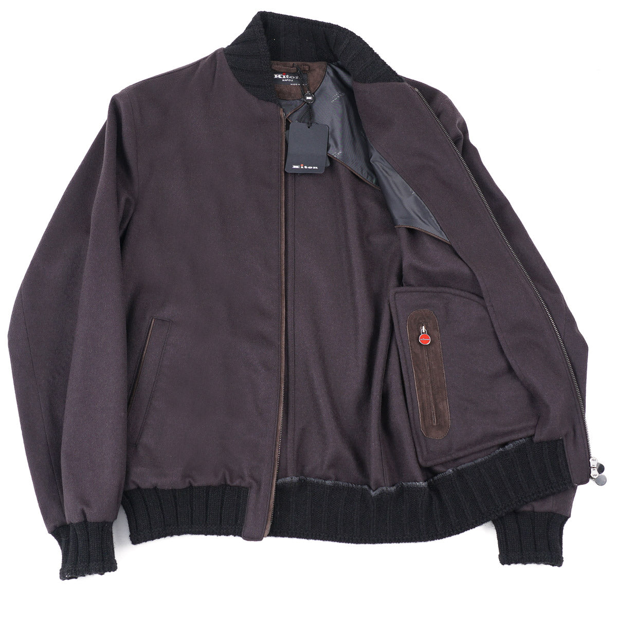 Kiton Brushed Cashmere Bomber Jacket - Top Shelf Apparel