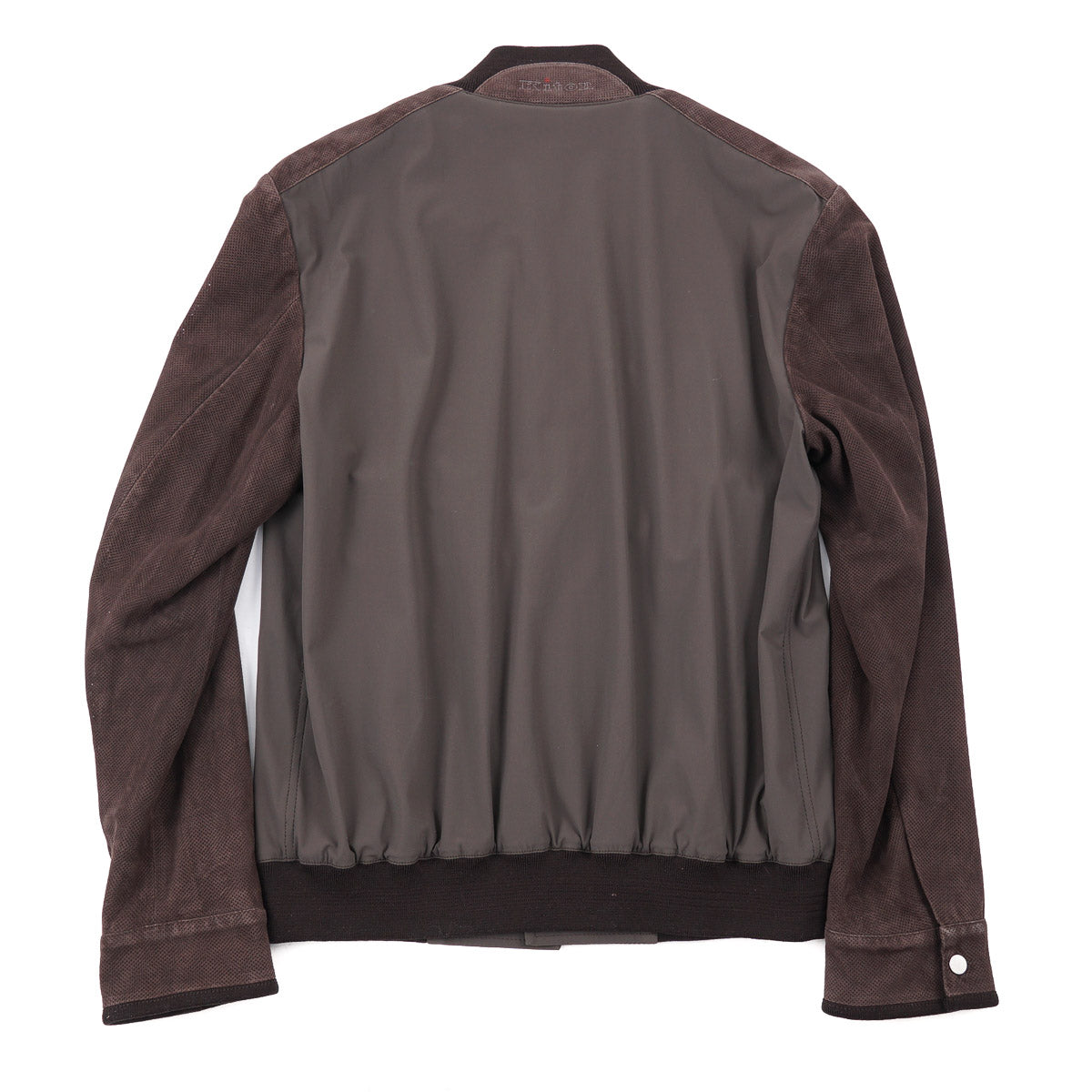 Kiton Suede and Nylon Bomber Jacket - Top Shelf Apparel