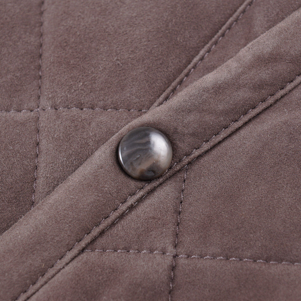 Mandelli Cashmere-Lined Quilted Suede Parka - Top Shelf Apparel