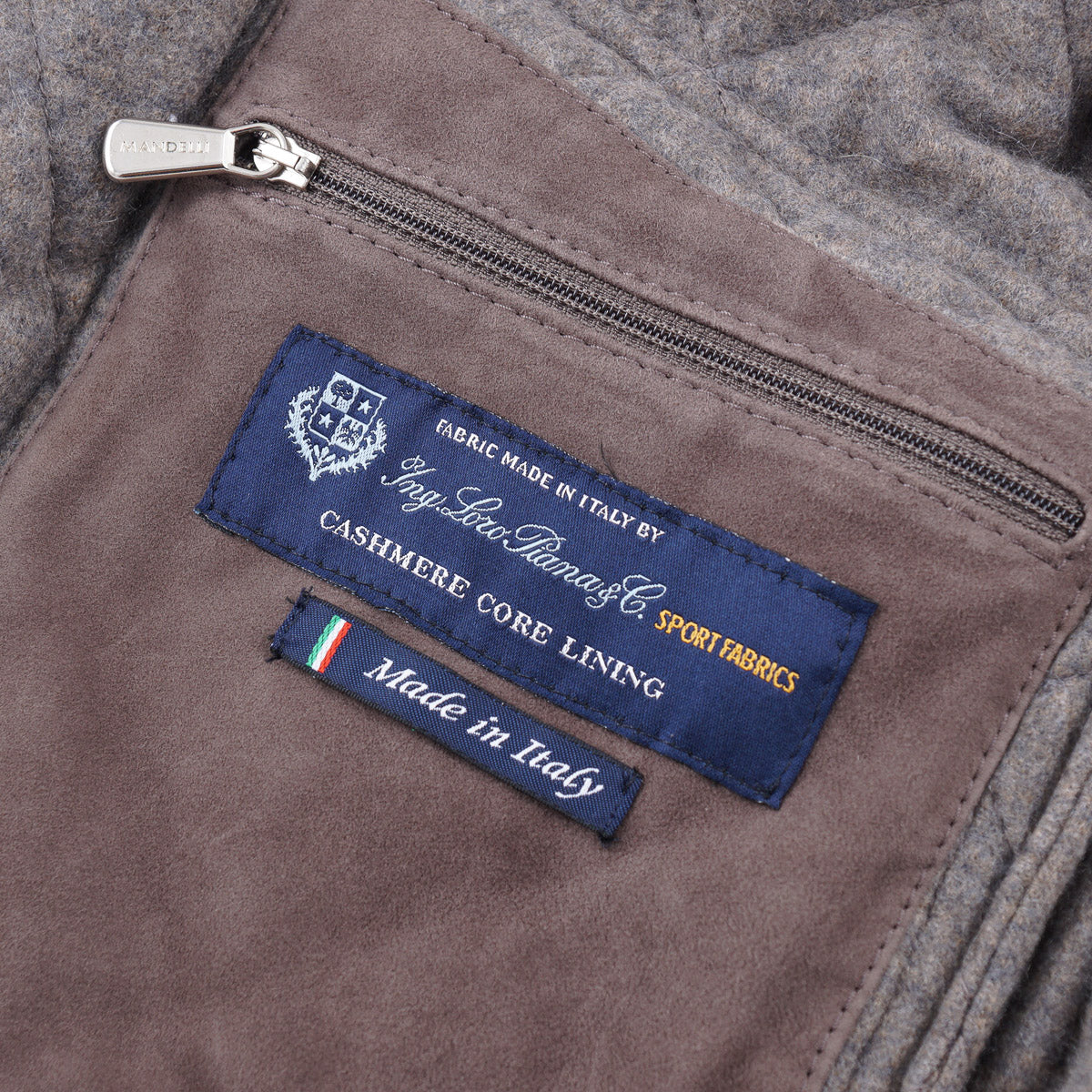 Mandelli Cashmere-Lined Quilted Suede Parka - Top Shelf Apparel