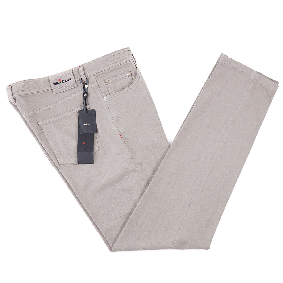Kiton Gray Stretch Denim Jeans - Top Shelf Apparel