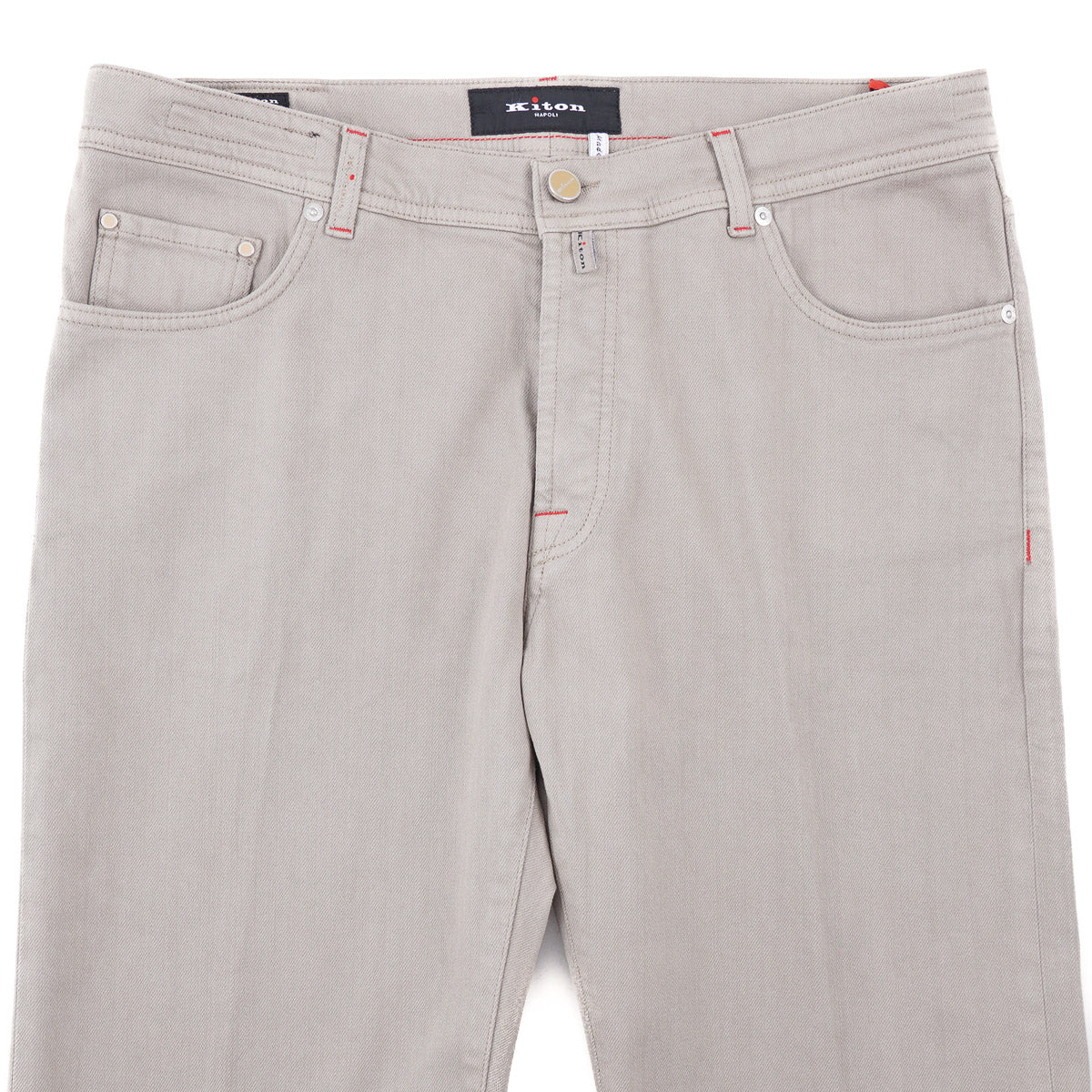 Kiton Gray Stretch Denim Jeans - Top Shelf Apparel