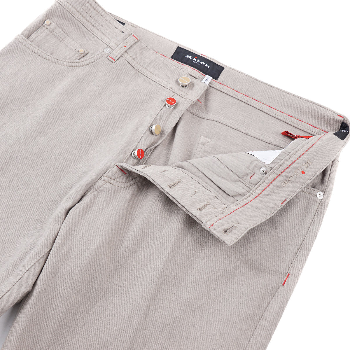 Kiton Gray Stretch Denim Jeans - Top Shelf Apparel