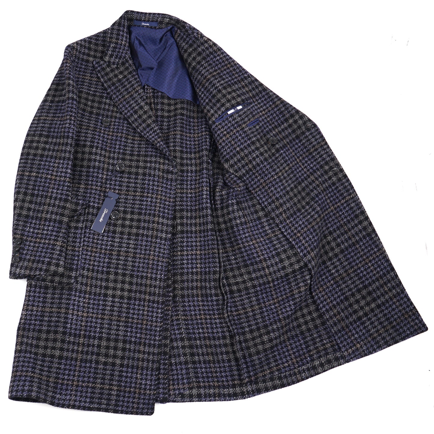 Drumohr Layered Plaid Wool Overcoat - Top Shelf Apparel