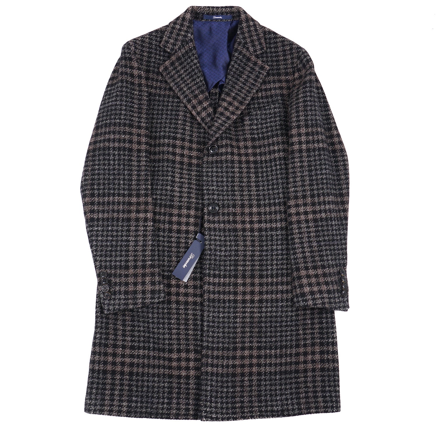 Drumohr Layered Plaid Wool Overcoat - Top Shelf Apparel