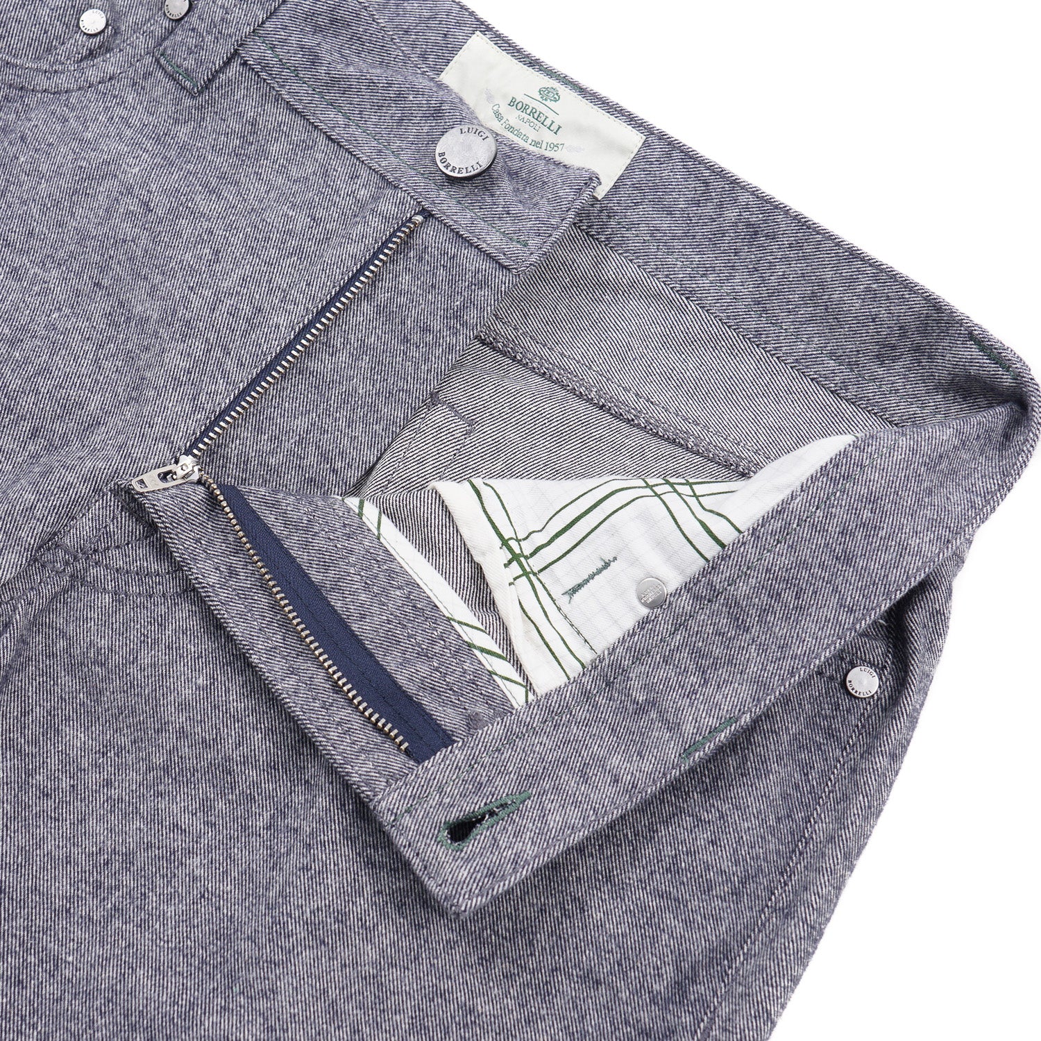 Luigi Borrelli Slim-Fit Soft Twill Jeans - Top Shelf Apparel