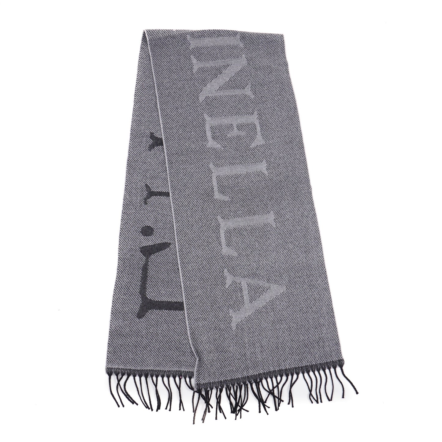 E.Marinella Wool Scarf with Logo Motif - Top Shelf Apparel