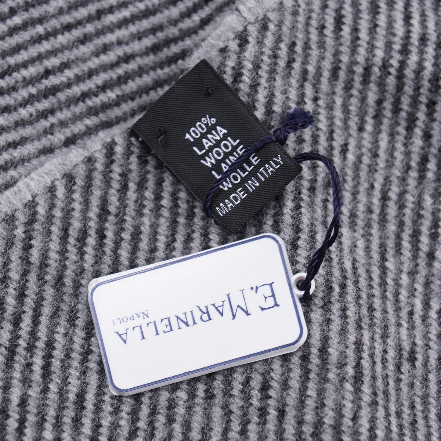 E.Marinella Wool Scarf with Logo Motif - Top Shelf Apparel