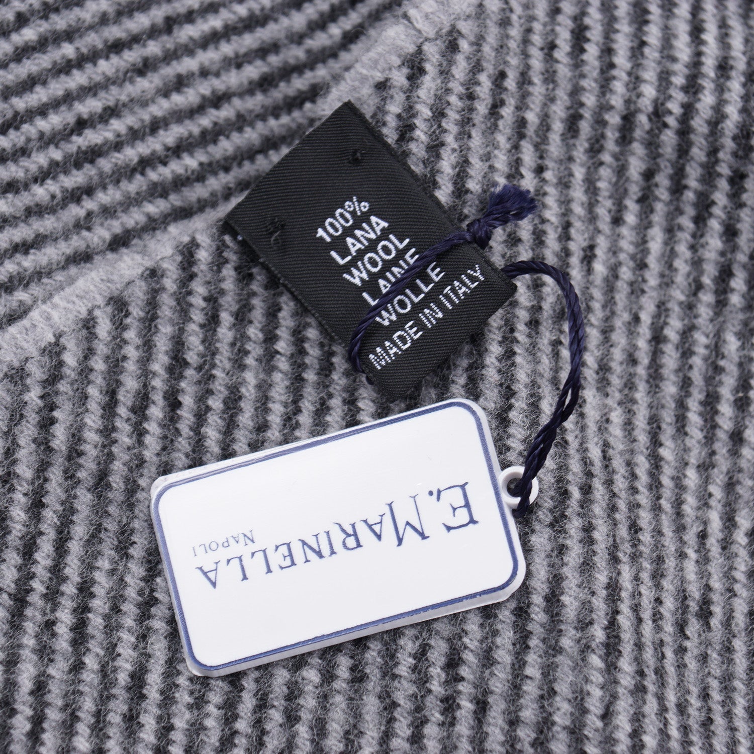 E.Marinella Wool Scarf with Logo Motif - Top Shelf Apparel