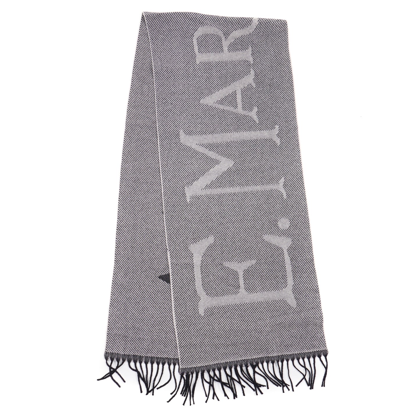 E.Marinella Wool Scarf with Logo Motif - Top Shelf Apparel