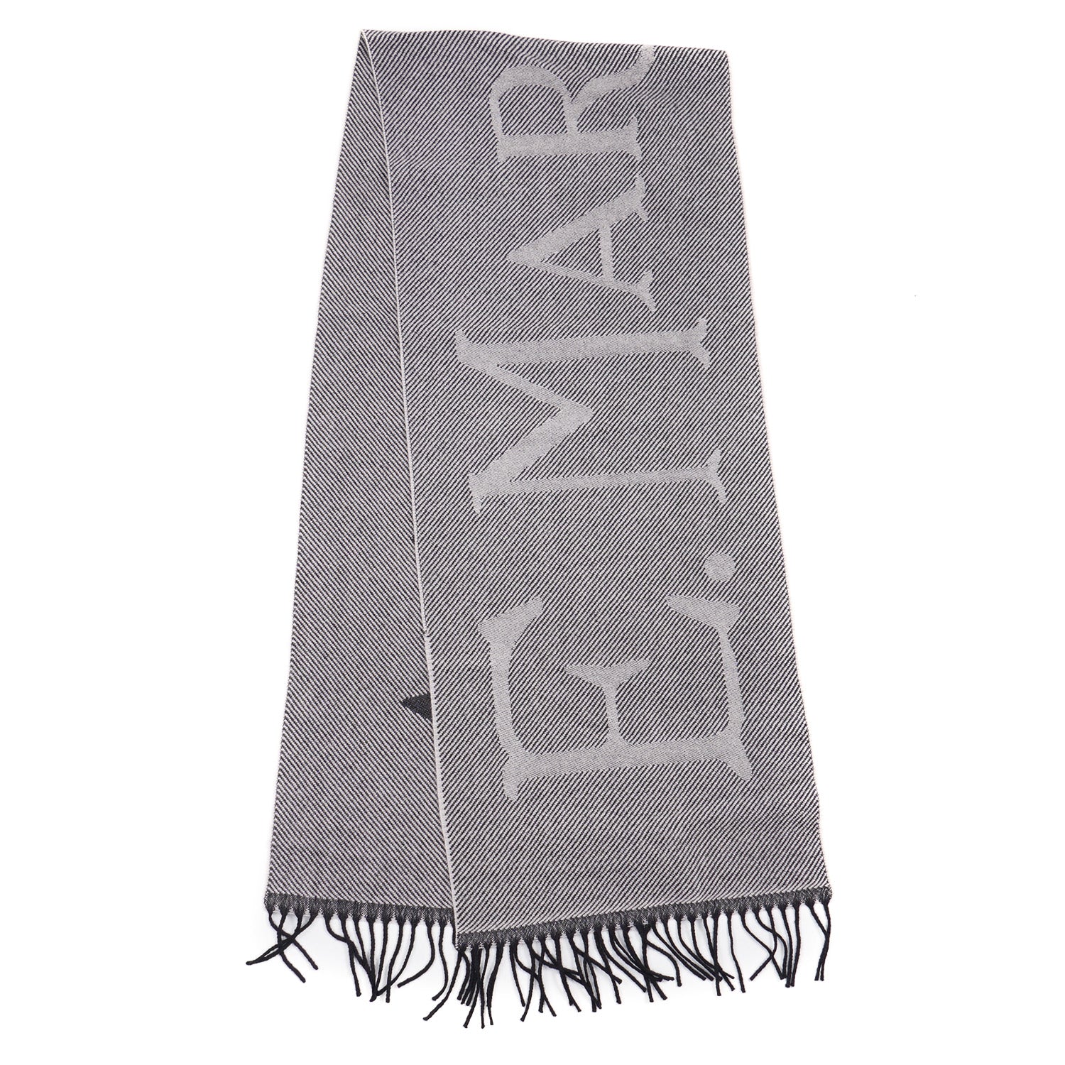 E.Marinella Wool Scarf with Logo Motif - Top Shelf Apparel