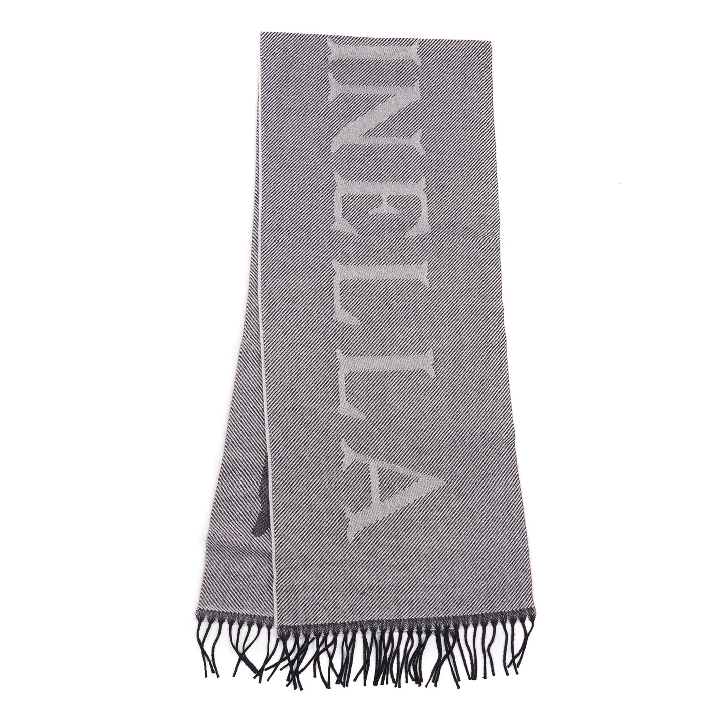 E.Marinella Wool Scarf with Logo Motif - Top Shelf Apparel