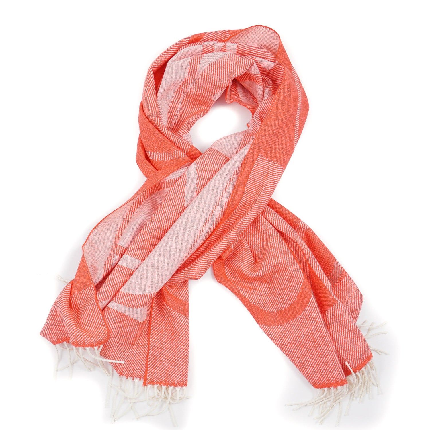 E.Marinella Wool Scarf with Logo Motif - Top Shelf Apparel