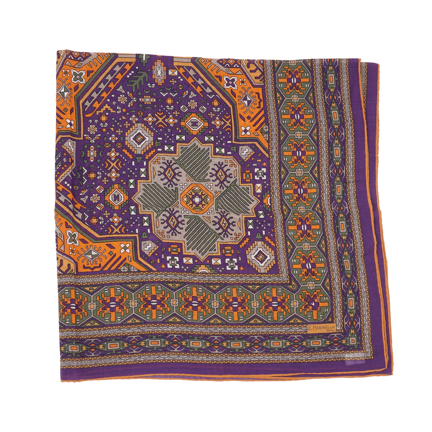 E.Marinella Printed Wool and Silk Scarf - Top Shelf Apparel
