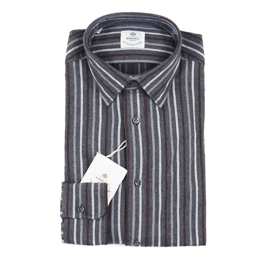 Luigi Borrelli Regular-Fit Flannel Cotton Shirt - Top Shelf Apparel