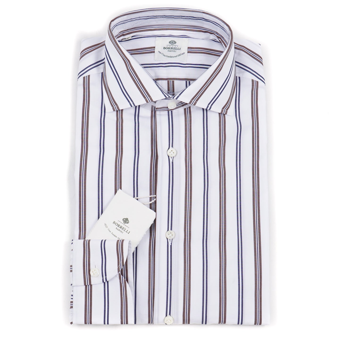 Luigi Borrelli Tailored-Fit Cotton Dress Shirt - Top Shelf Apparel