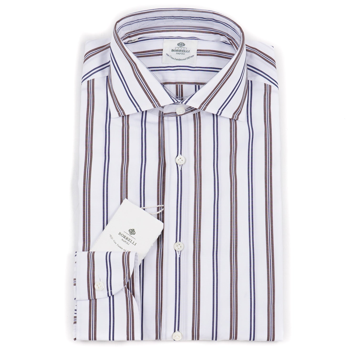 Luigi Borrelli Tailored-Fit Cotton Dress Shirt - Top Shelf Apparel