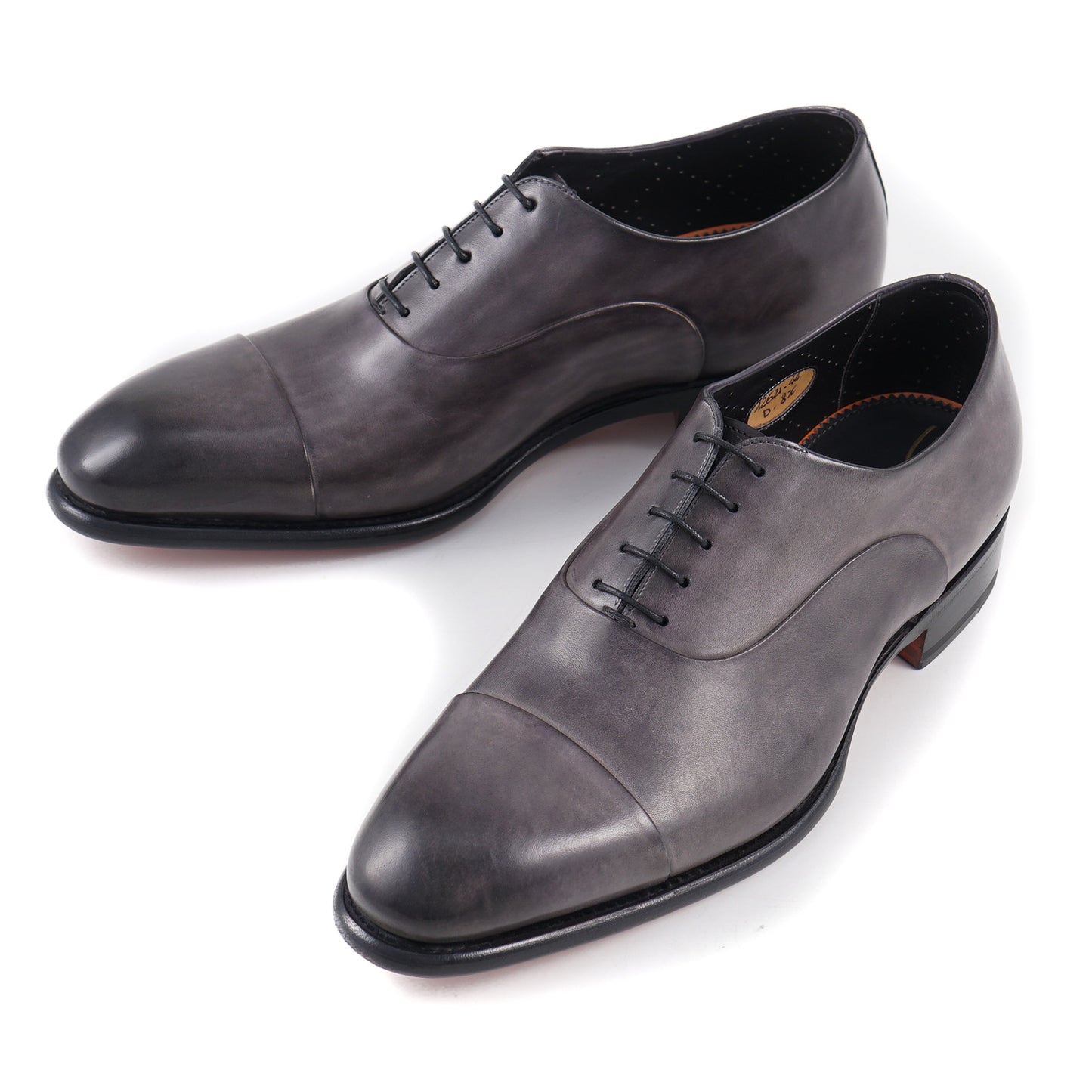 Santoni 'Isaac' Goodyear Oxford in Gray Calf - Top Shelf Apparel