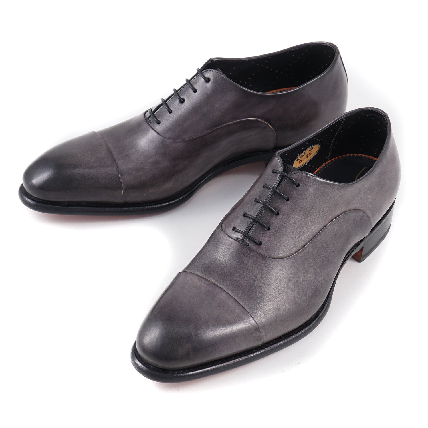 Santoni 'Isaac' Goodyear Oxford in Gray Calf - Top Shelf Apparel