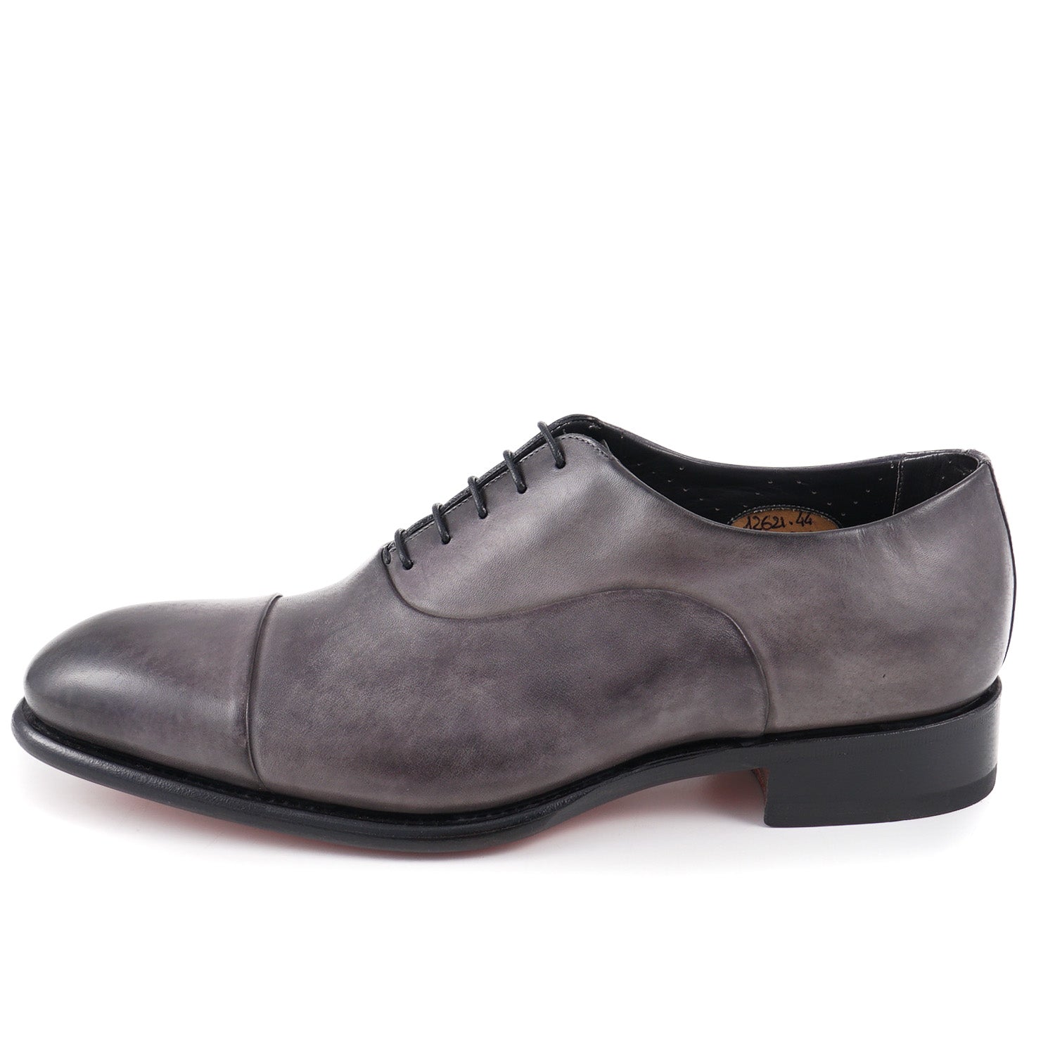 Santoni 'Isaac' Goodyear Oxford in Gray Calf - Top Shelf Apparel