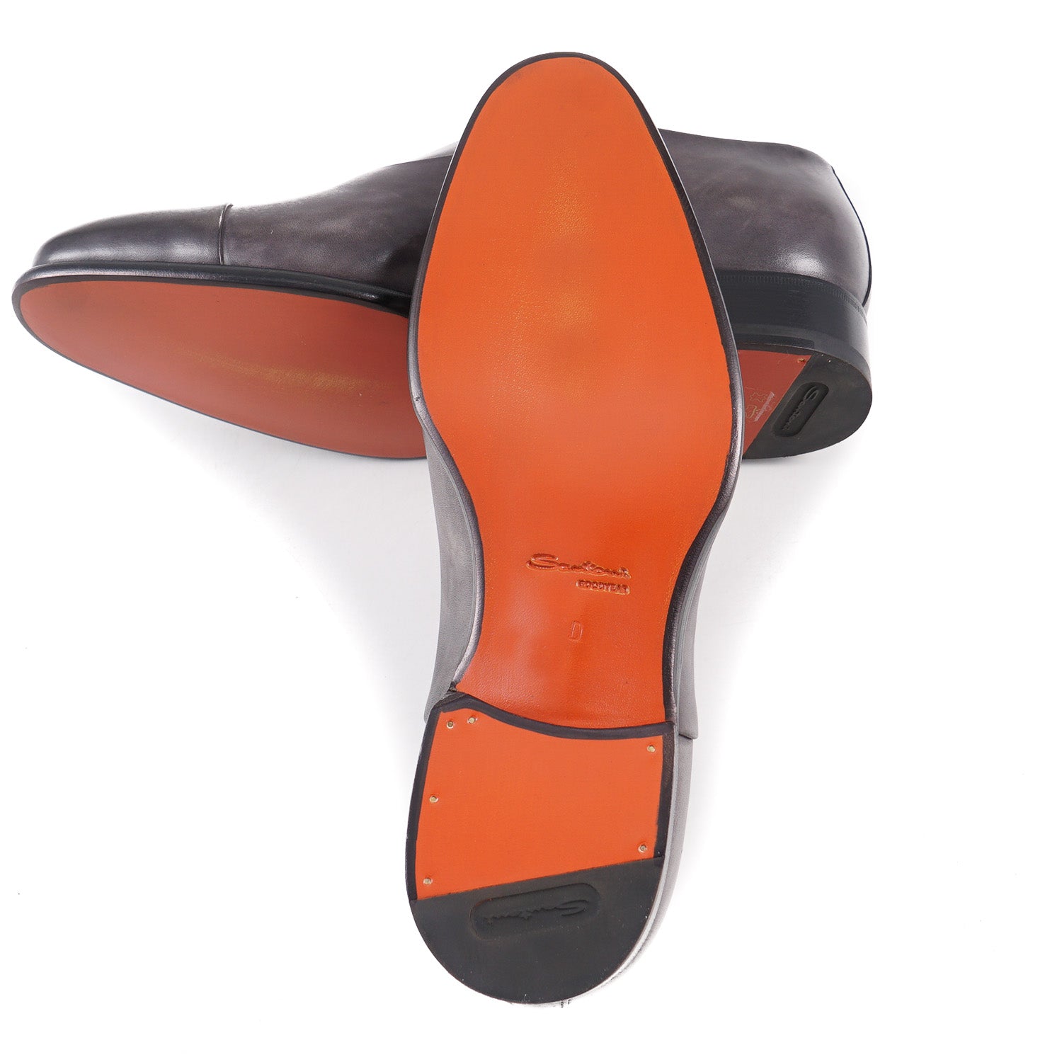 Santoni 'Isaac' Goodyear Oxford in Gray Calf - Top Shelf Apparel
