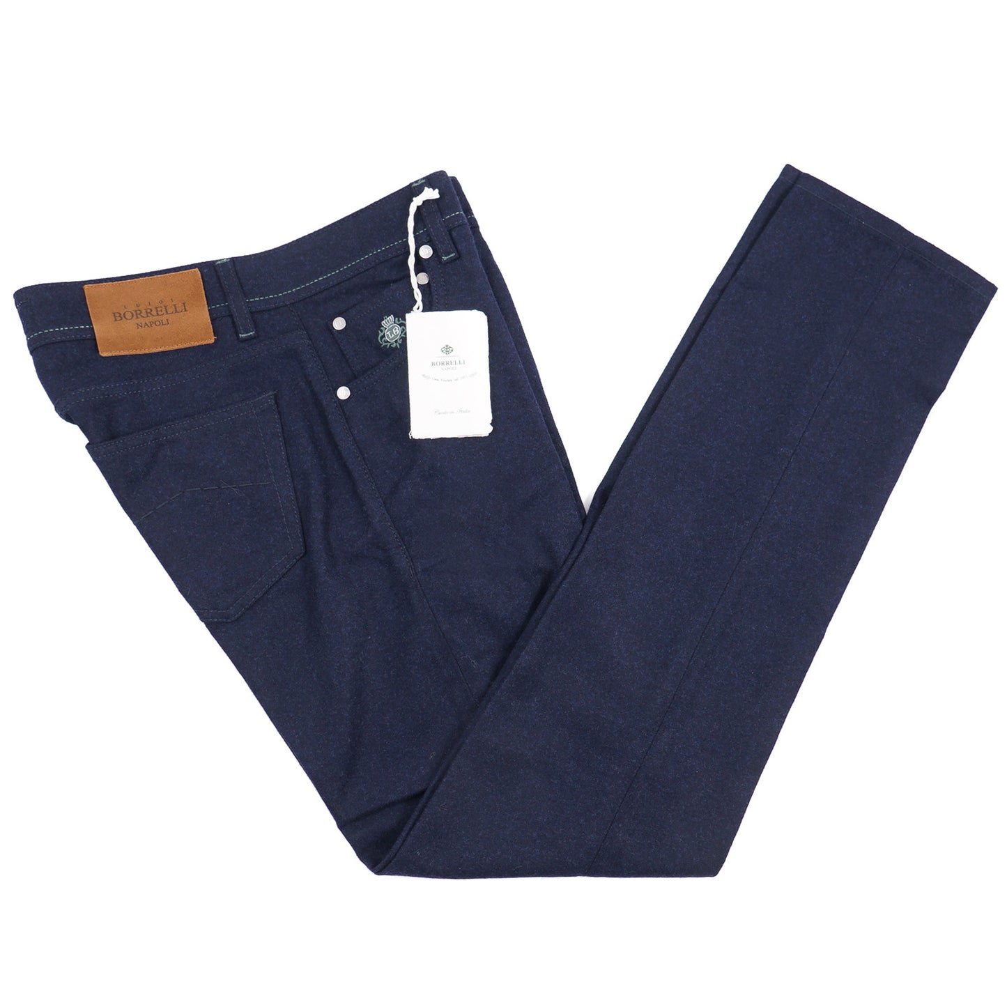Luigi Borrelli Wool 5-Pocket Pants - Top Shelf Apparel